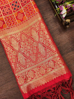 image, Minakari Silk Blend Traditional Ethnic Banarasi Woven Patola Dupatta For WOMEN | DEVANGI