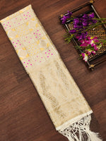 image, Minakari Silk Blend Traditional Ethnic Banarasi Woven Patola Dupatta For WOMEN | DEVANGI