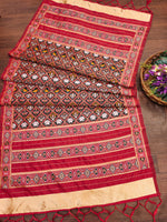 image, Floral Multi Color Silk Blend Traditional Ethnic Banarasi Woven Patola Dupatta For WOMEN | DEVANGI
