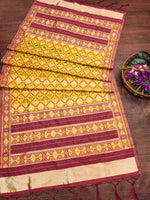 image, Floral Multi Color Silk Blend Traditional Ethnic Banarasi Woven Patola Dupatta For WOMEN | DEVANGI