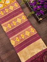 image, Floral Multi Color Silk Blend Traditional Ethnic Banarasi Woven Patola Dupatta For WOMEN | DEVANGI