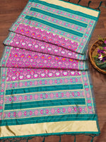 image, Floral Multi Color Silk Blend Traditional Ethnic Banarasi Woven Patola Dupatta For WOMEN | DEVANGI