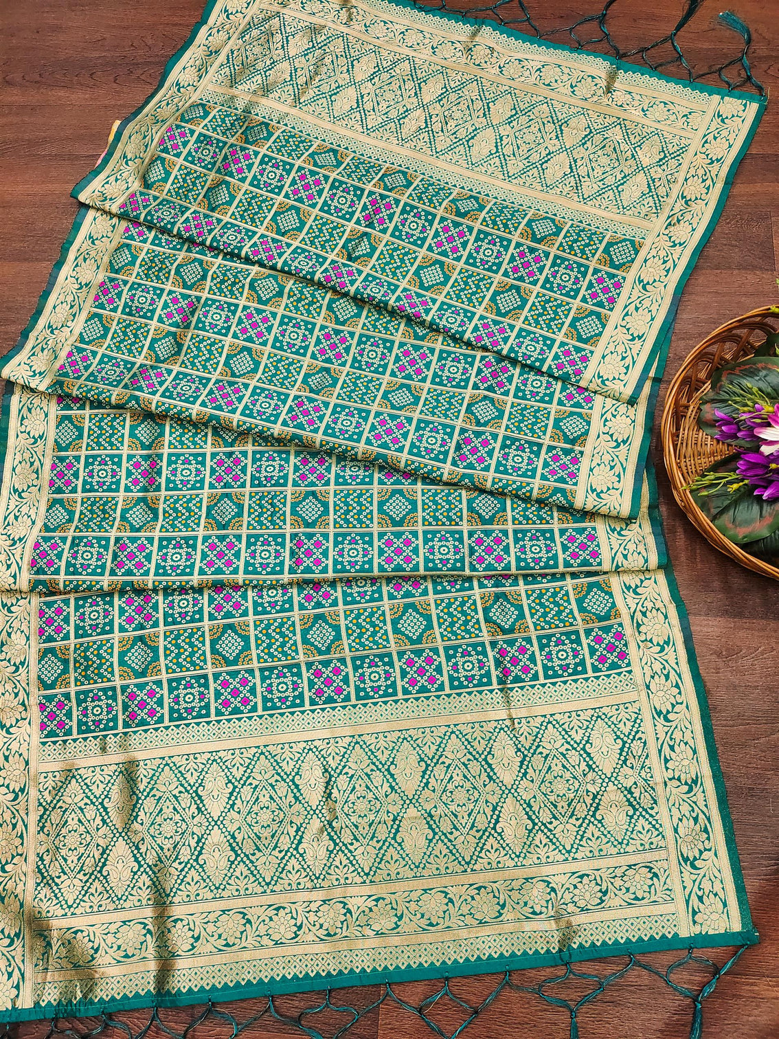 Minakari Silk Blend Traditional Ethnic Banarasi Woven Patola Dupatta For WOMEN | DEVANGI