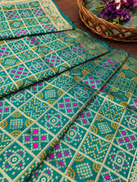 image, Minakari Silk Blend Traditional Ethnic Banarasi Woven Patola Dupatta For WOMEN | DEVANGI
