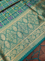 image, Minakari Silk Blend Traditional Ethnic Banarasi Woven Patola Dupatta For WOMEN | DEVANGI