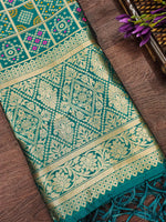 image, Minakari Silk Blend Traditional Ethnic Banarasi Woven Patola Dupatta For WOMEN | DEVANGI