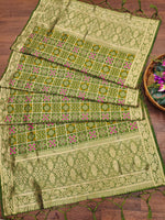 image, Minakari Silk Blend Traditional Ethnic Banarasi Woven Patola Dupatta For WOMEN | DEVANGI