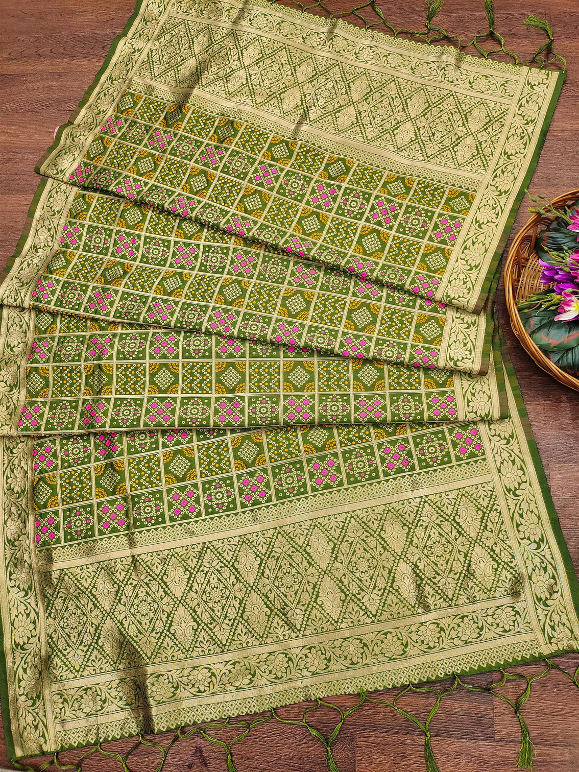 Minakari Silk Blend Traditional Ethnic Banarasi Woven Patola Dupatta For WOMEN | DEVANGI
