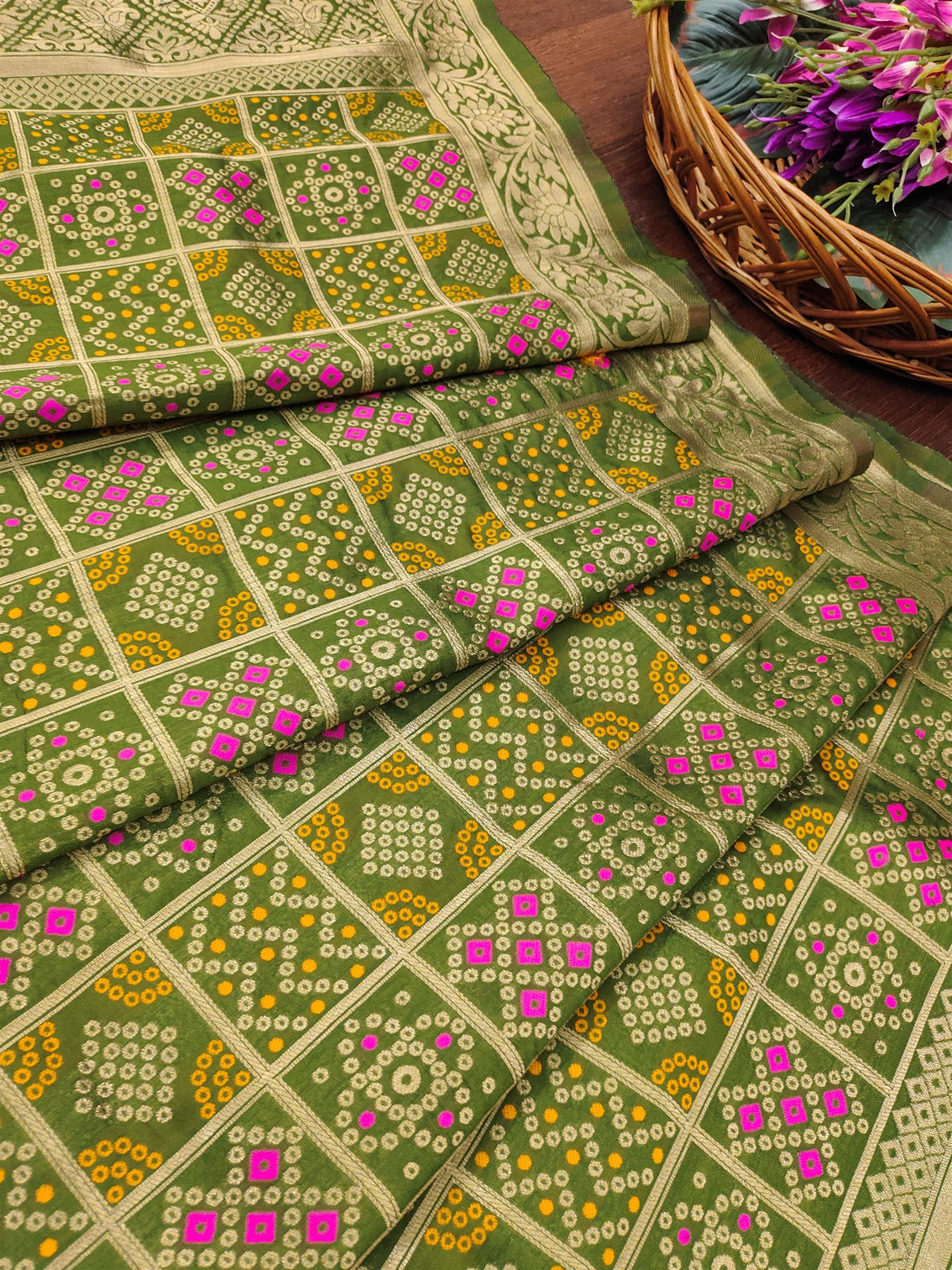 Minakari Silk Blend Traditional Ethnic Banarasi Woven Patola Dupatta For WOMEN | DEVANGI