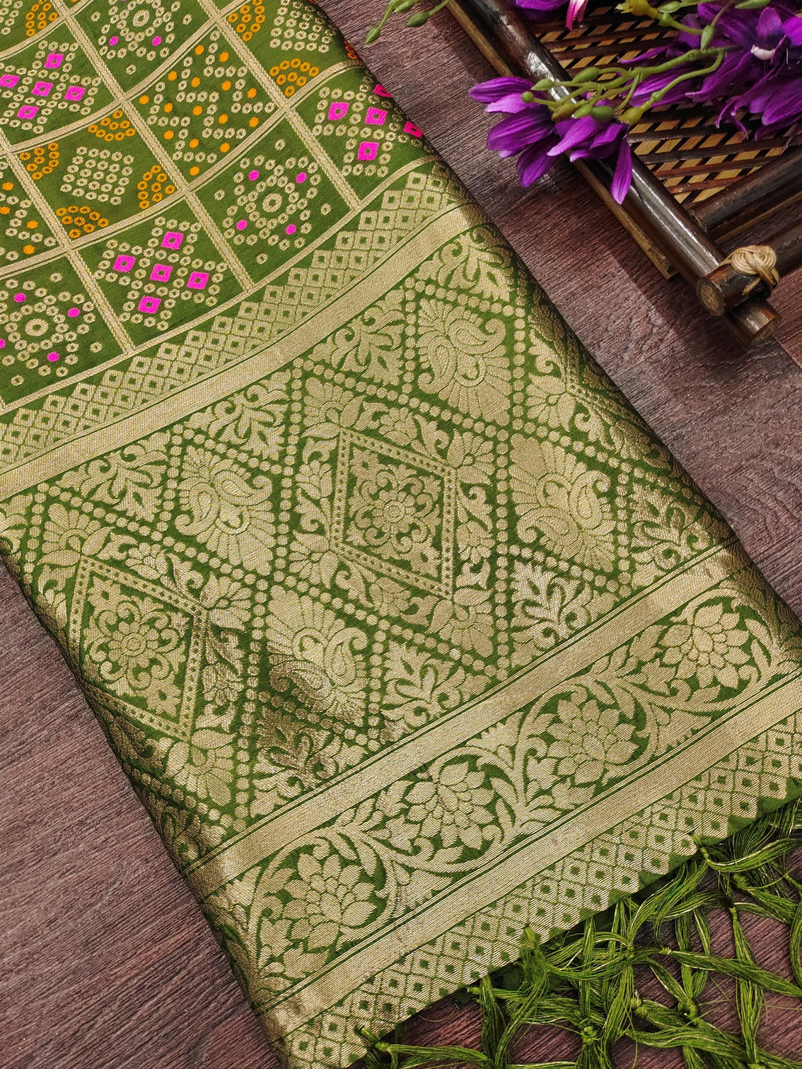 Minakari Silk Blend Traditional Ethnic Banarasi Woven Patola Dupatta For WOMEN | DEVANGI