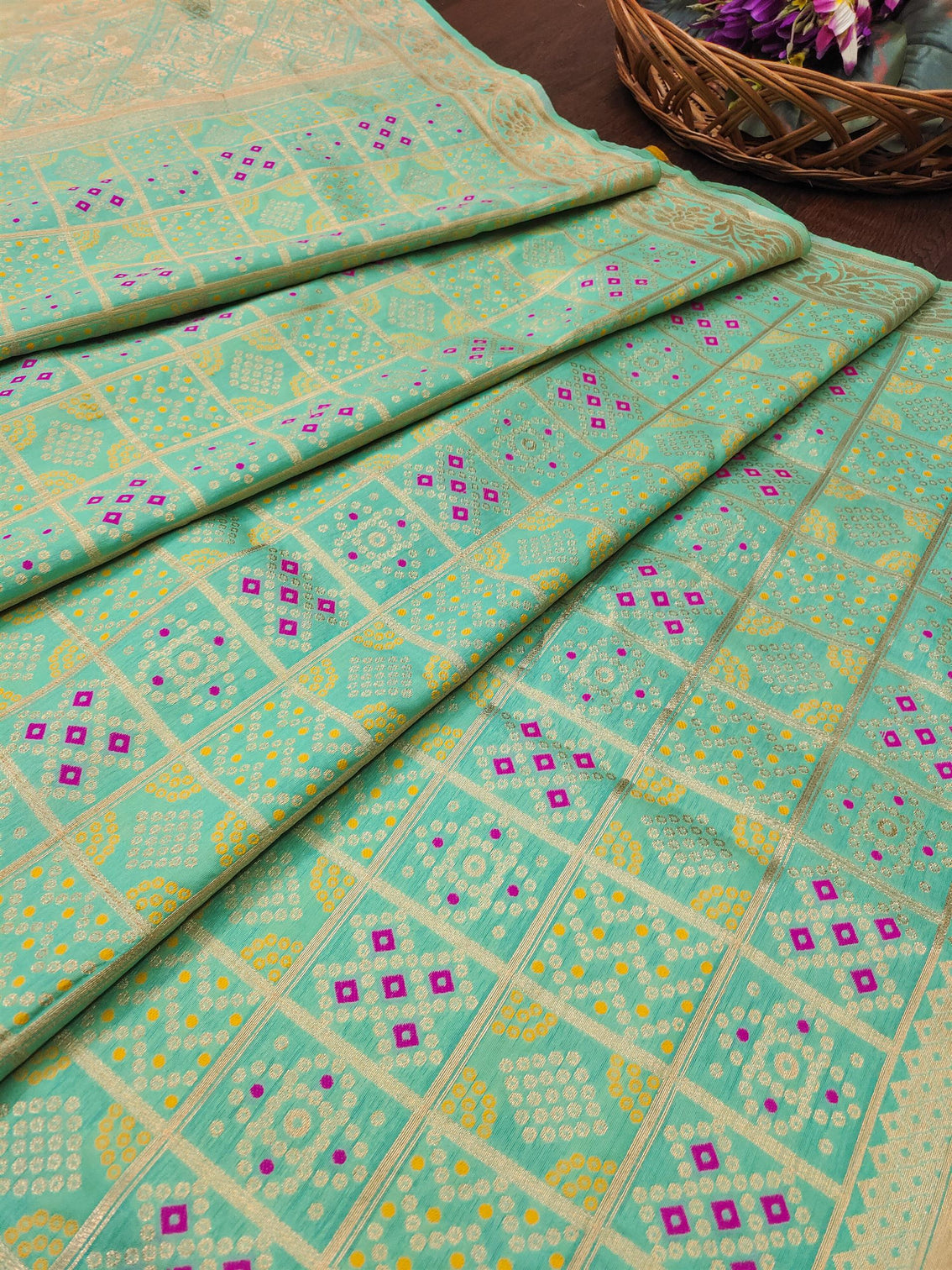 Minakari Silk Blend Traditional Ethnic Banarasi Woven Patola Dupatta For WOMEN | DEVANGI