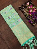 image, Minakari Silk Blend Traditional Ethnic Banarasi Woven Patola Dupatta For WOMEN | DEVANGI