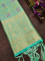 image, Minakari Silk Blend Traditional Ethnic Banarasi Woven Patola Dupatta For WOMEN | DEVANGI