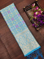 image, Menakari Silk Blend Traditional Ethnic Banarasi Woven Patola Dupatta For WOMEN | DEVANGI