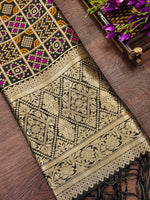 image, Minakari Silk Blend Traditional Ethnic Banarasi Woven Patola Dupatta For WOMEN | DEVANGI