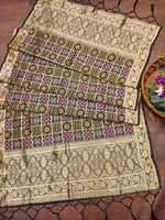 image, Minakari Silk Blend Traditional Ethnic Banarasi Woven Patola Dupatta For WOMEN | DEVANGI