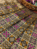 image, Minakari Silk Blend Traditional Ethnic Banarasi Woven Patola Dupatta For WOMEN | DEVANGI