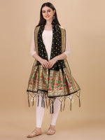 image, Minakari Silk Blend Traditional Ethnic Banarasi Woven Patola Dupatta For WOMEN | DEVANGI