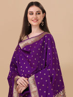 image, Minakari Floral Silk Blend Traditional Ethnic Banarasi Woven Patola Dupatta For WOMEN | DEVANGI