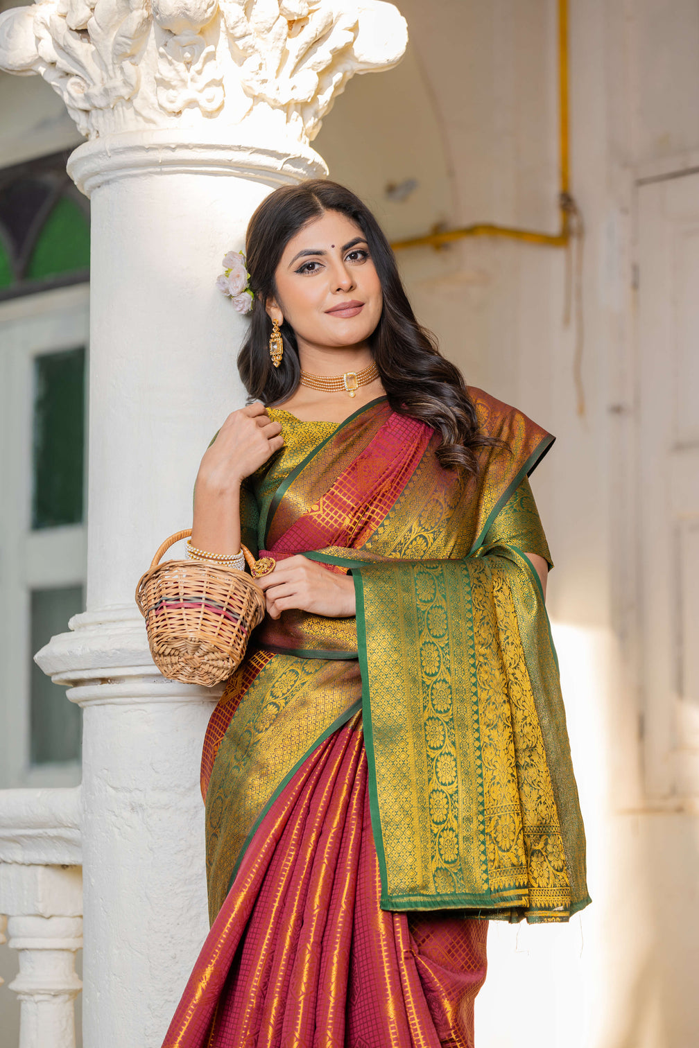 Traditional Banarasi Silk Saree for Woman's
