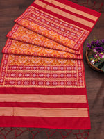image, Floral Banarasi Silk Blend Traditional Ethnic Woven Patola Dupatta For WOMEN | DEVANGI