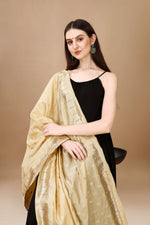 image, Minakari Floral Silk Blend Traditional Ethnic Banarasi Woven Patola Dupatta For WOMEN | DEVANGI
