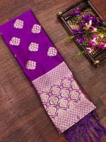 image, Paithani Silk Blend Traditional Ethnic Banarasi Woven Patola Dupatta For WOMEN | DEVANGI
