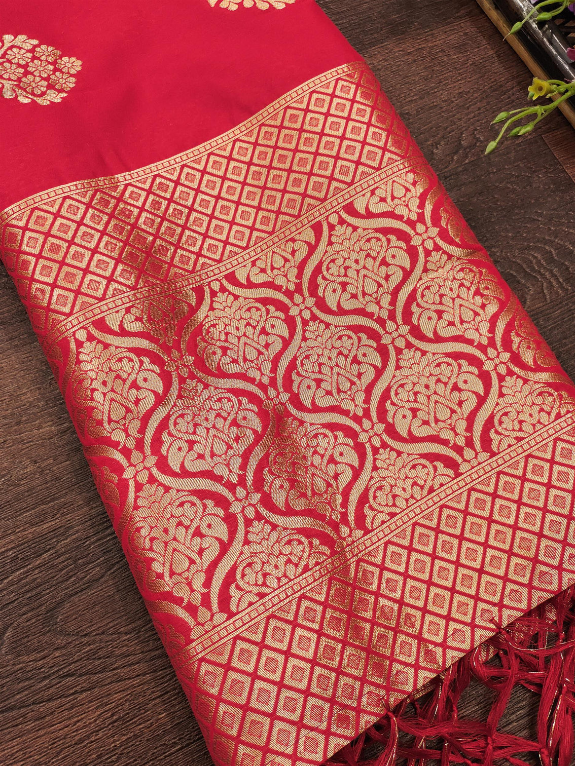 Floral Paithani Silk Blend Traditional Ethnic Banarasi Woven Patola Dupatta For WOMEN | DEVANGI