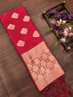 image, Floral Paithani Silk Blend Traditional Ethnic Banarasi Woven Patola Dupatta For WOMEN | DEVANGI
