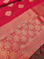 image, Floral Paithani Silk Blend Traditional Ethnic Banarasi Woven Patola Dupatta For WOMEN | DEVANGI
