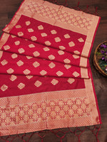 image, Floral Paithani Silk Blend Traditional Ethnic Banarasi Woven Patola Dupatta For WOMEN | DEVANGI
