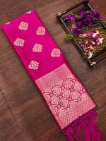image, Paithani Floral Silk Blend Traditional Ethnic Banarasi Woven Patola Dupatta For WOMEN | DEVANGI
