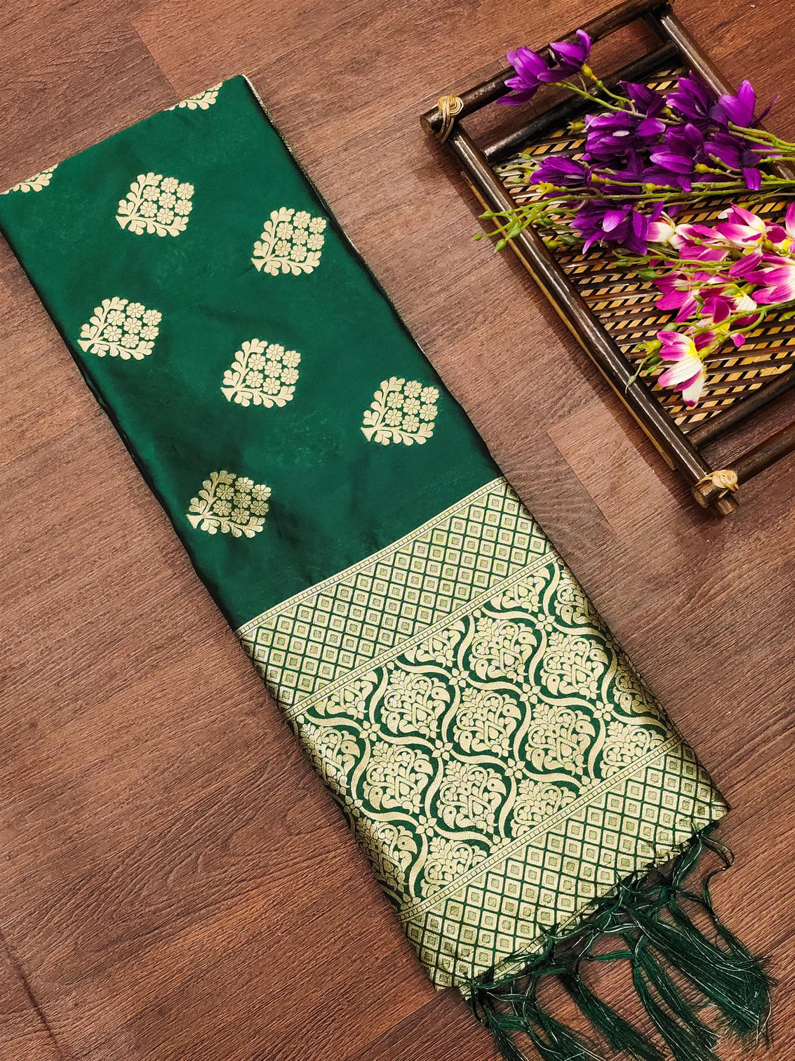 Banarasi Silk Blend Traditional Ethnic Woven Patola Dupatta For WOMEN | DEVANGI