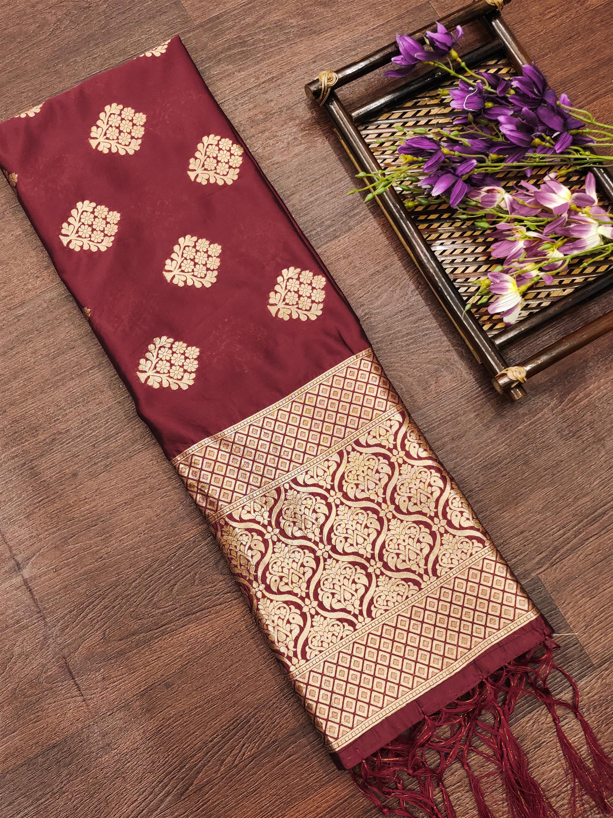 Banarasi Silk Blend Traditional Ethnic Woven Patola Dupatta For WOMEN | DEVANGI