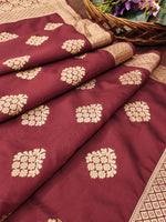 image, Banarasi Silk Blend Traditional Ethnic Woven Patola Dupatta For WOMEN | DEVANGI
