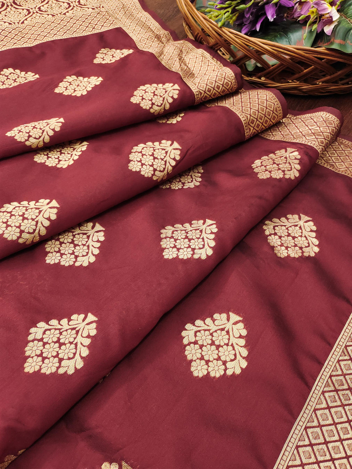 Banarasi Silk Blend Traditional Ethnic Woven Patola Dupatta For WOMEN | DEVANGI