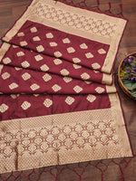 image, Banarasi Silk Blend Traditional Ethnic Woven Patola Dupatta For WOMEN | DEVANGI
