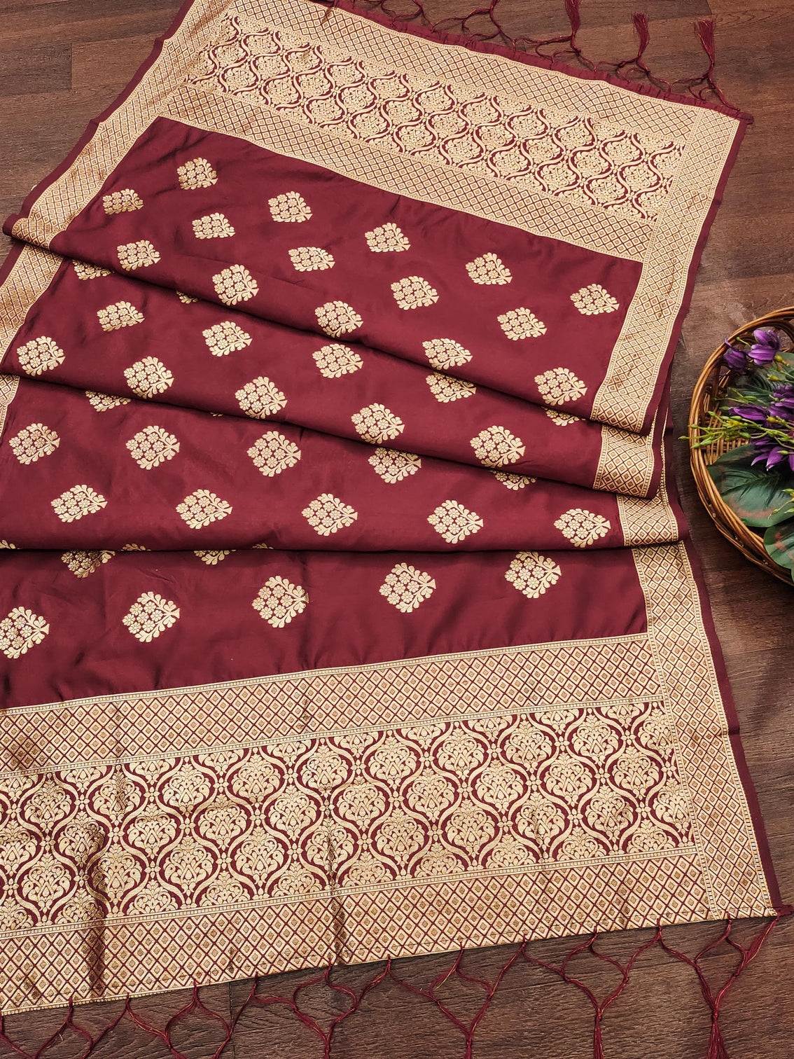 Banarasi Silk Blend Traditional Ethnic Woven Patola Dupatta For WOMEN | DEVANGI