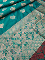 image, Paithani Silk Blend Traditional Ethnic Banarasi Woven Patola Dupatta For WOMEN | DEVANGI
