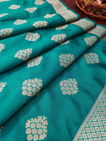 image, Paithani Silk Blend Traditional Ethnic Banarasi Woven Patola Dupatta For WOMEN | DEVANGI
