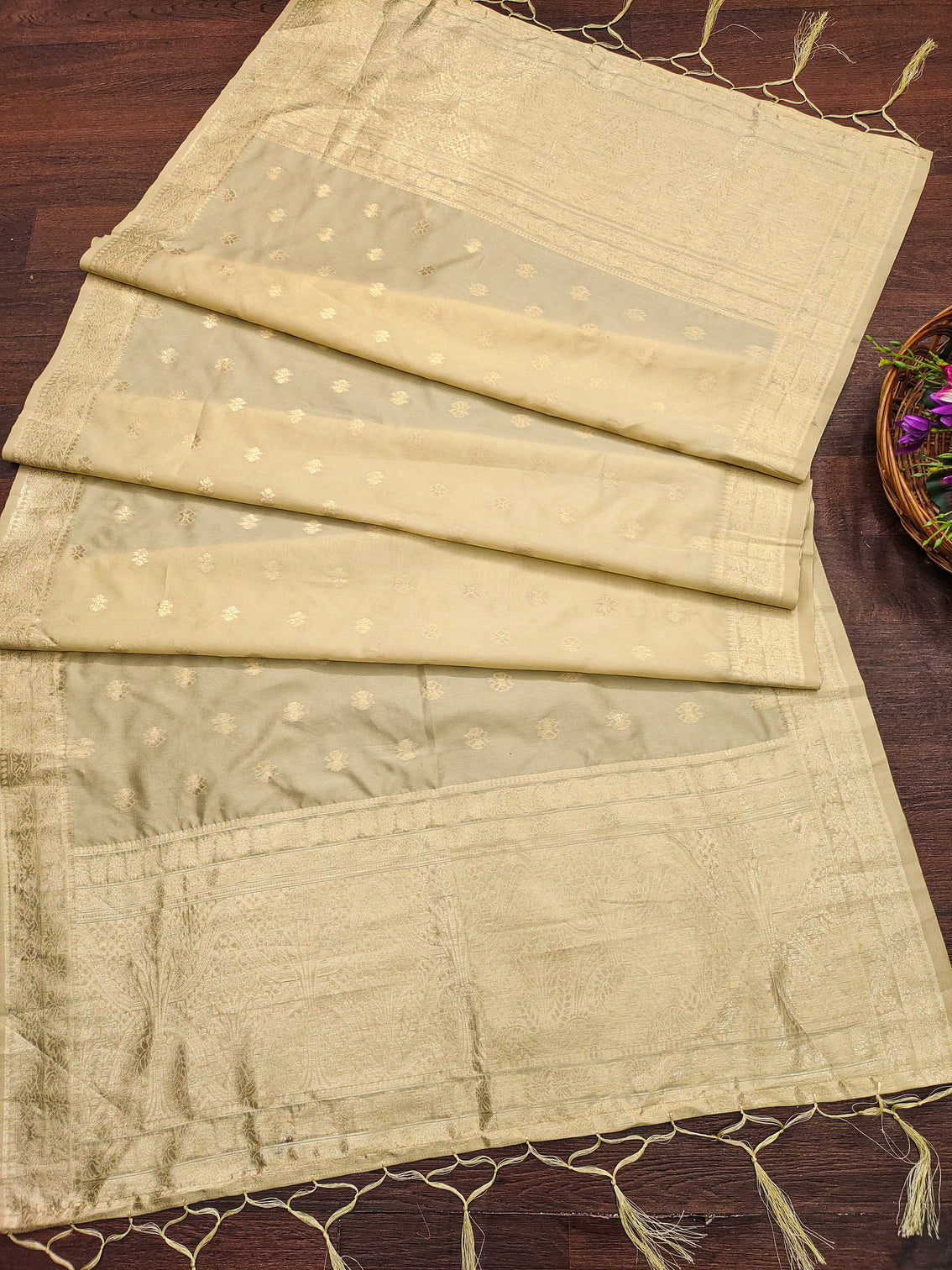 Floral Banarasi Silk Blend Traditional Ethnic Woven Patola Dupatta For WOMEN | DEVANGI