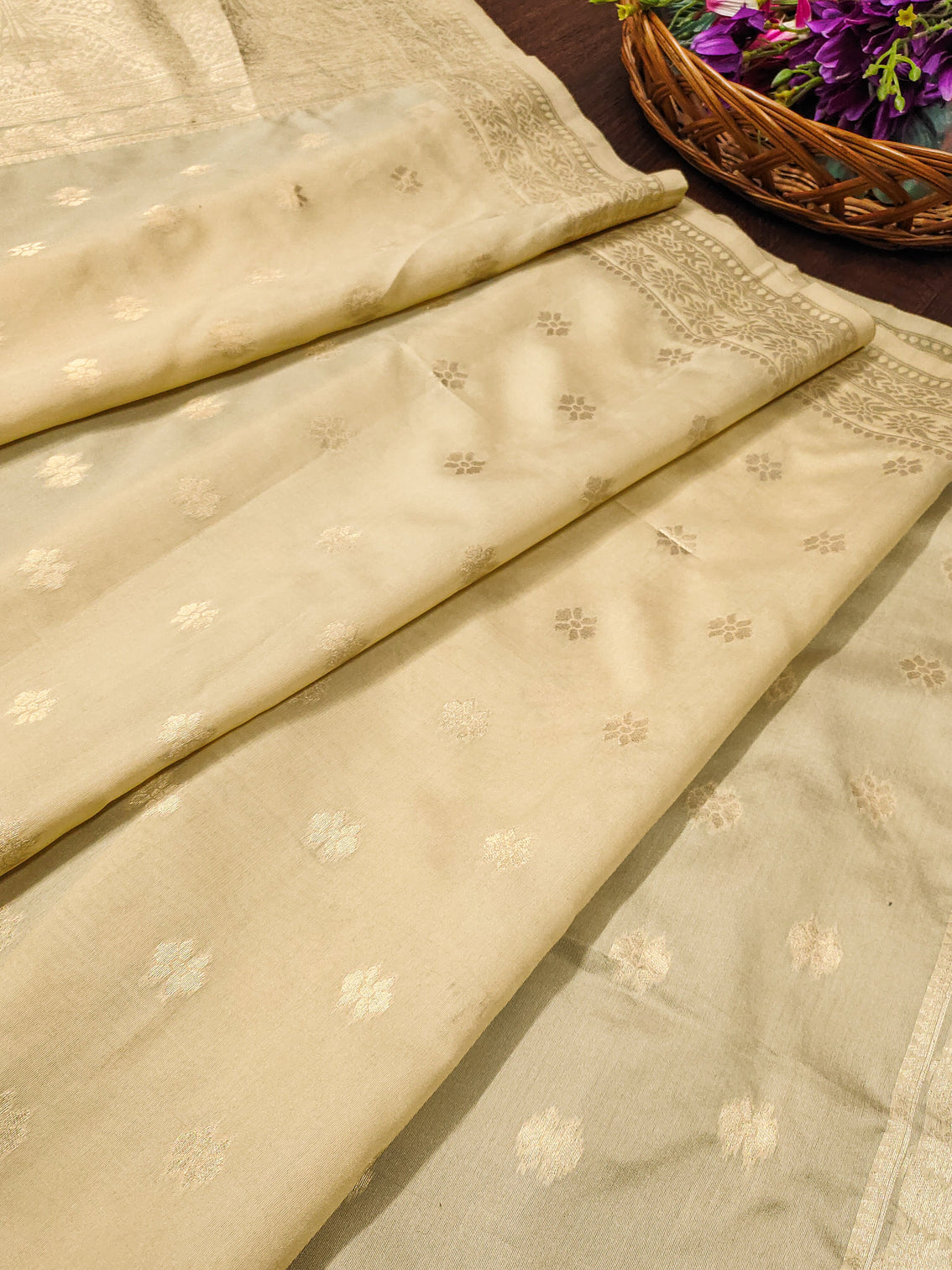 Floral Banarasi Silk Blend Traditional Ethnic Woven Patola Dupatta For WOMEN | DEVANGI