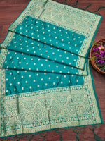 image, Floral Banarasi Silk Blend Traditional Ethnic Woven Patola Dupatta For WOMEN | DEVANGI
