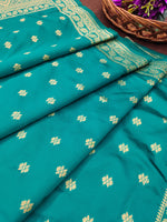 image, Floral Banarasi Silk Blend Traditional Ethnic Woven Patola Dupatta For WOMEN | DEVANGI
