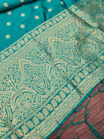 image, Floral Banarasi Silk Blend Traditional Ethnic Woven Patola Dupatta For WOMEN | DEVANGI
