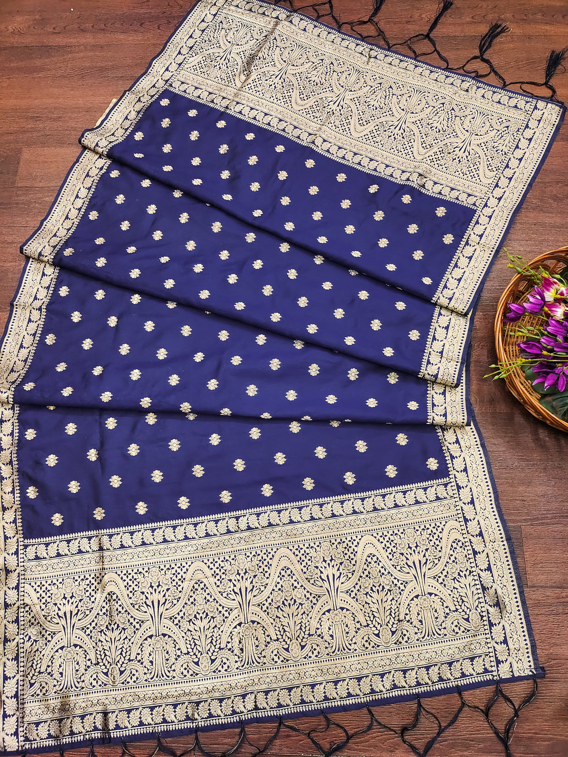 Floral Banarasi Silk Blend Traditional Ethnic Woven Patola Dupatta For WOMEN | DEVANGI