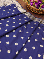 image, Floral Banarasi Silk Blend Traditional Ethnic Woven Patola Dupatta For WOMEN | DEVANGI
