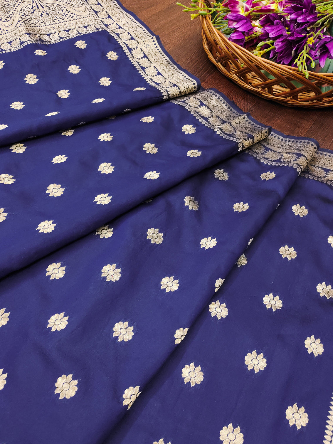 Floral Banarasi Silk Blend Traditional Ethnic Woven Patola Dupatta For WOMEN | DEVANGI