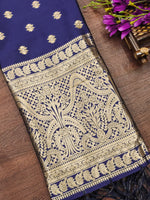 image, Floral Banarasi Silk Blend Traditional Ethnic Woven Patola Dupatta For WOMEN | DEVANGI
