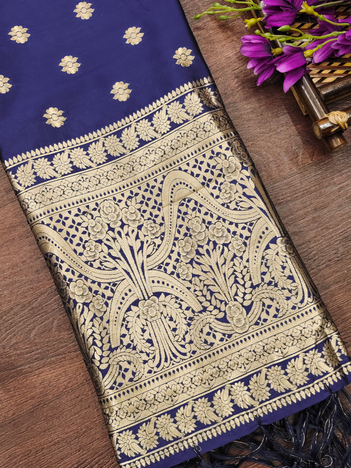 Floral Banarasi Silk Blend Traditional Ethnic Woven Patola Dupatta For WOMEN | DEVANGI